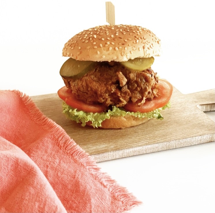 Spicy Crispy Chicken Burger (Airfryer)