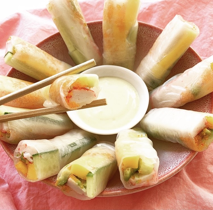 California Summerrolls with Wasabi Mayonnaise