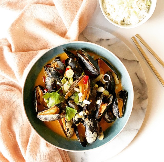 Thai Style Mussels