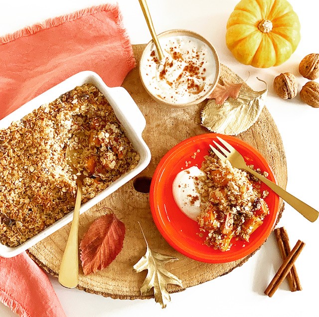 Pumpkin & Kaki Fruit Crumble