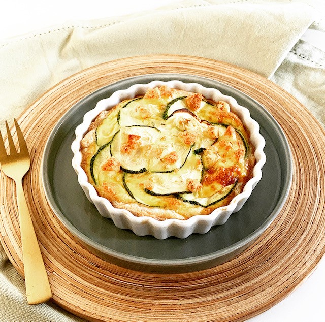 Zucchini & Blue Cheese Mini Quiche